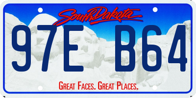 SD license plate 97EB64