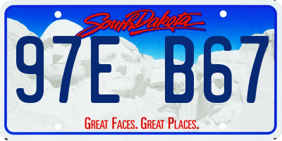 SD license plate 97EB67
