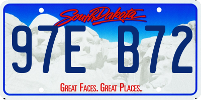 SD license plate 97EB72