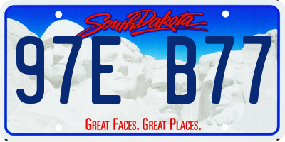 SD license plate 97EB77