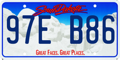 SD license plate 97EB86