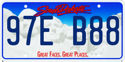 SD license plate 97EB88