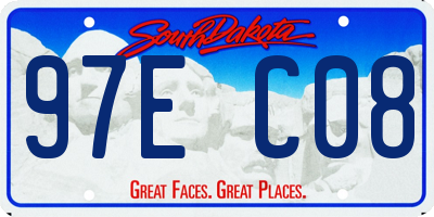 SD license plate 97EC08