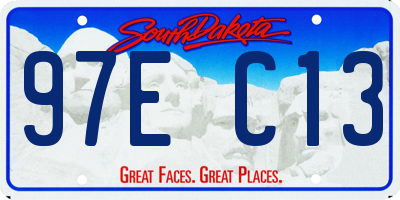 SD license plate 97EC13