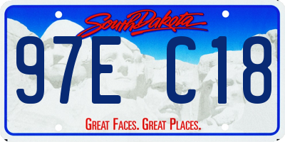 SD license plate 97EC18