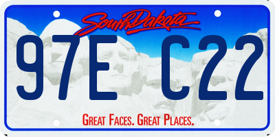 SD license plate 97EC22