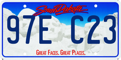 SD license plate 97EC23