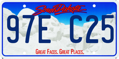 SD license plate 97EC25