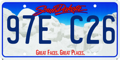 SD license plate 97EC26