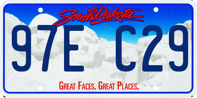 SD license plate 97EC29