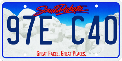 SD license plate 97EC40