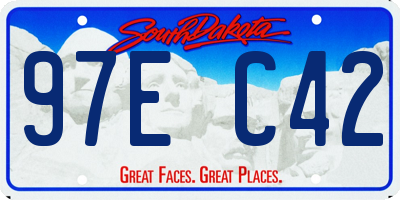 SD license plate 97EC42