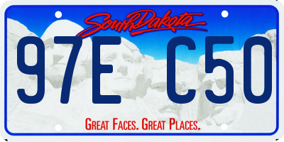 SD license plate 97EC50