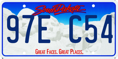 SD license plate 97EC54