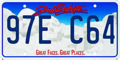 SD license plate 97EC64