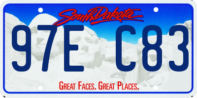 SD license plate 97EC83