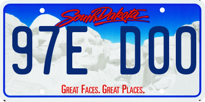 SD license plate 97ED00