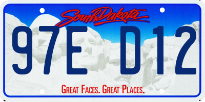SD license plate 97ED12