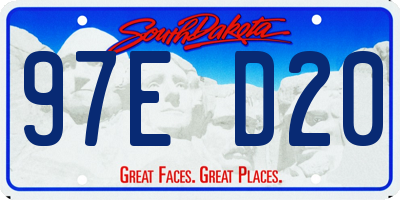 SD license plate 97ED20