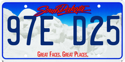 SD license plate 97ED25