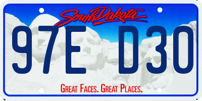SD license plate 97ED30