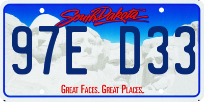 SD license plate 97ED33