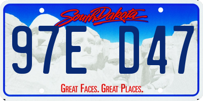 SD license plate 97ED47