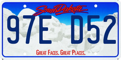 SD license plate 97ED52