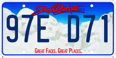 SD license plate 97ED71