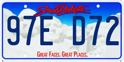 SD license plate 97ED72