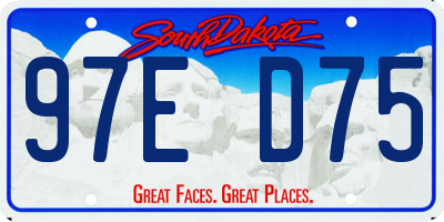 SD license plate 97ED75
