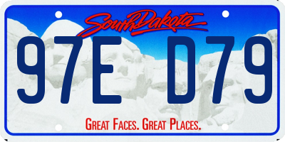 SD license plate 97ED79