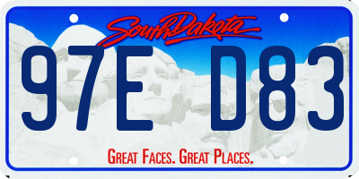 SD license plate 97ED83