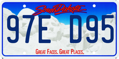 SD license plate 97ED95