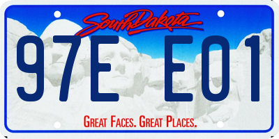 SD license plate 97EE01
