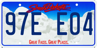 SD license plate 97EE04
