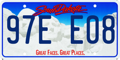 SD license plate 97EE08