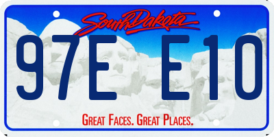 SD license plate 97EE10