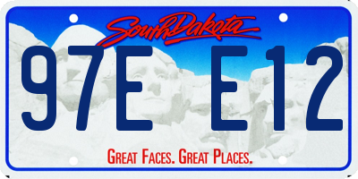 SD license plate 97EE12