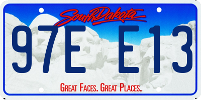 SD license plate 97EE13