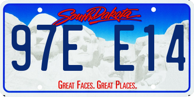 SD license plate 97EE14
