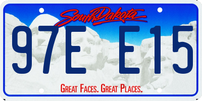 SD license plate 97EE15