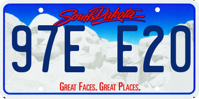 SD license plate 97EE20