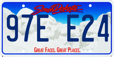SD license plate 97EE24