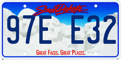 SD license plate 97EE32