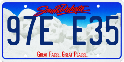 SD license plate 97EE35
