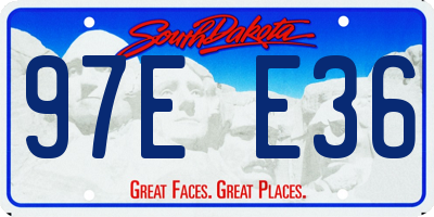 SD license plate 97EE36