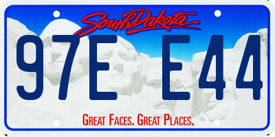 SD license plate 97EE44