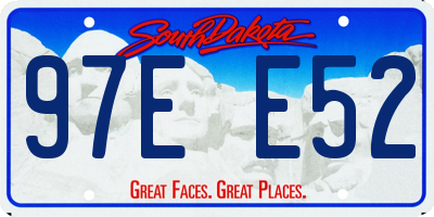 SD license plate 97EE52