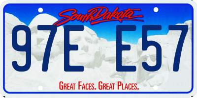 SD license plate 97EE57